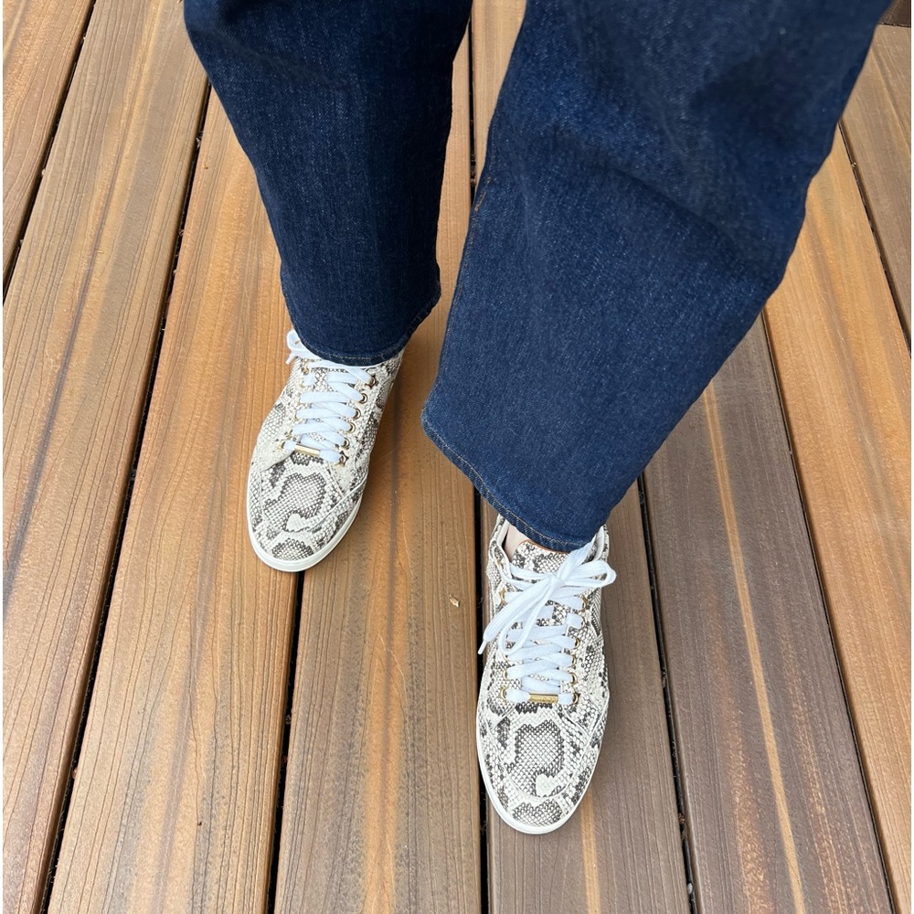 Jimmy Choo Snakeskin Print Sneakers Size Eu 37 - image 2